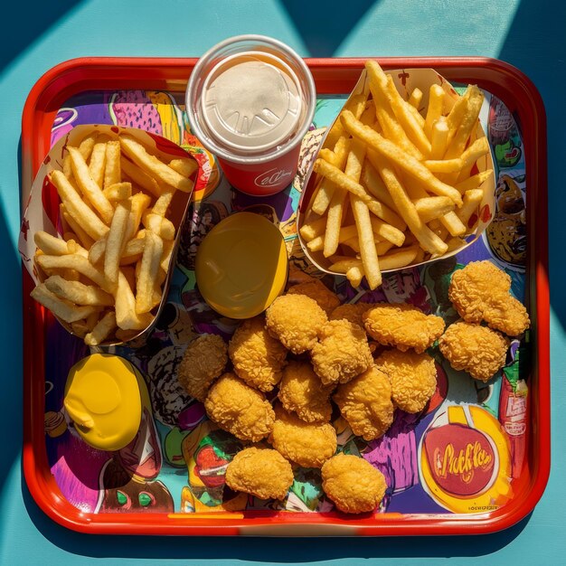 Tray at cookout menu info